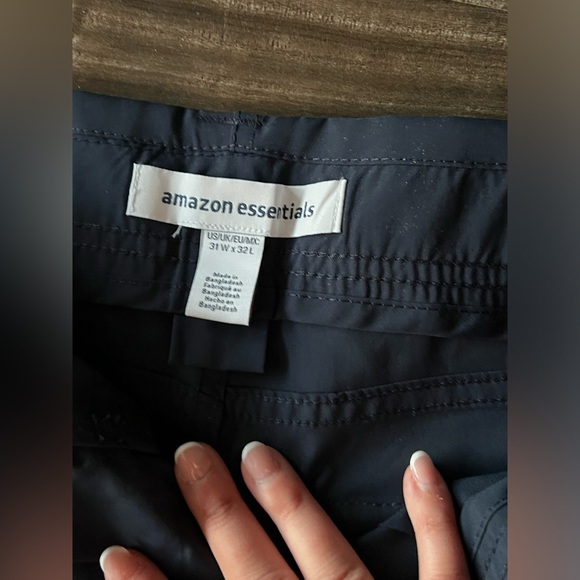 Amazon Essentials Navy Blue Tearable Pants Size 31/“32 - Picture 2 of 4